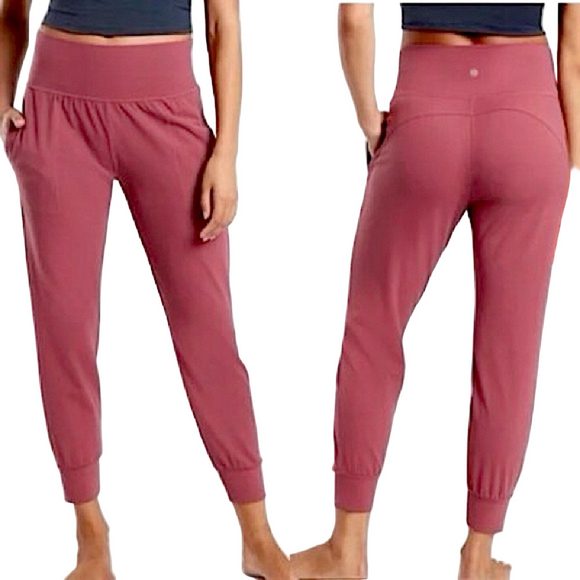 Athleta Pants - Athleta Berry Pink Salutation Jogger Pants